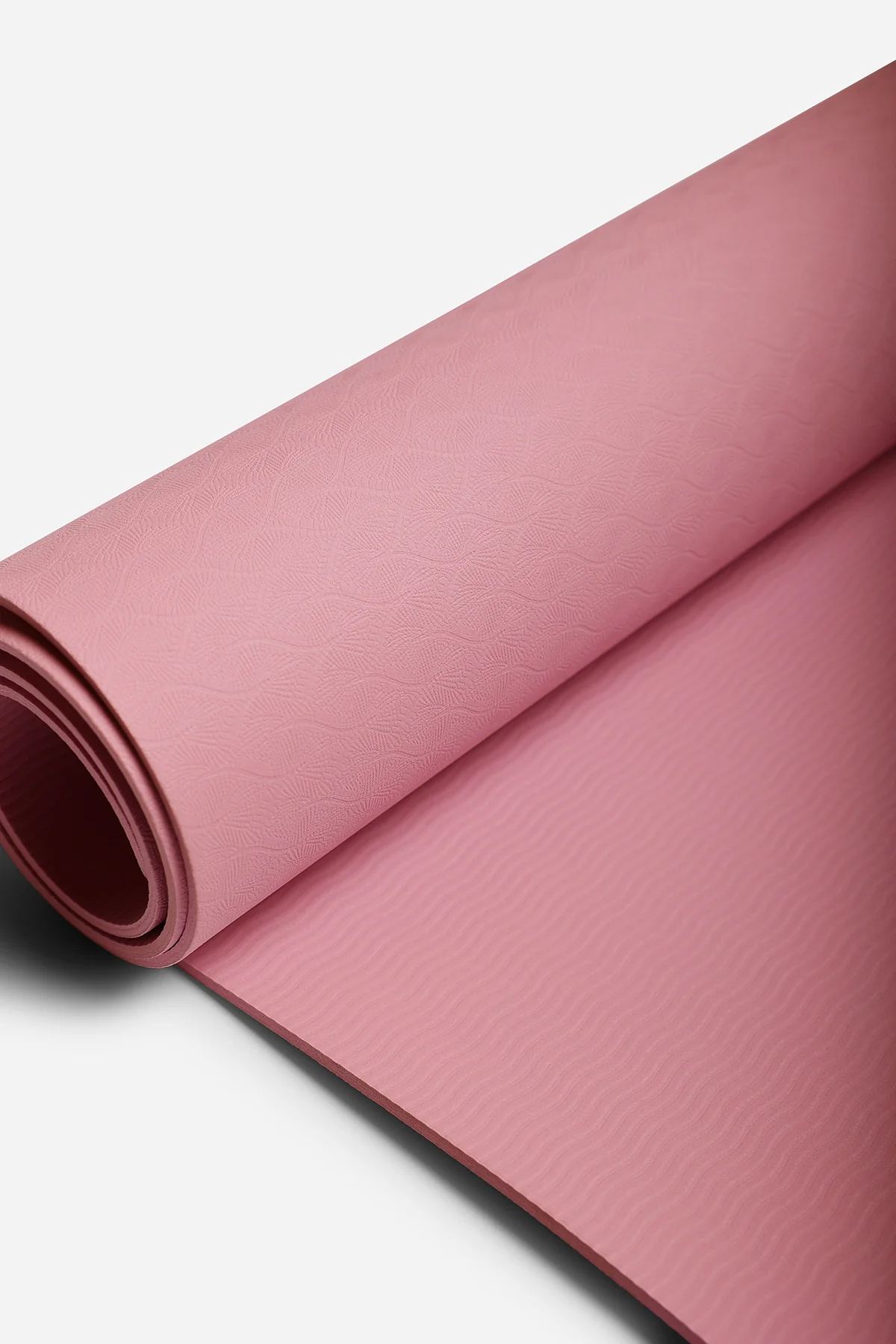 Northern 4mm Yoga Mat Non-Slip, Eco-Friendly Exercise Mat, Pilates & Home Workouts - Dusk Pink - Image 5