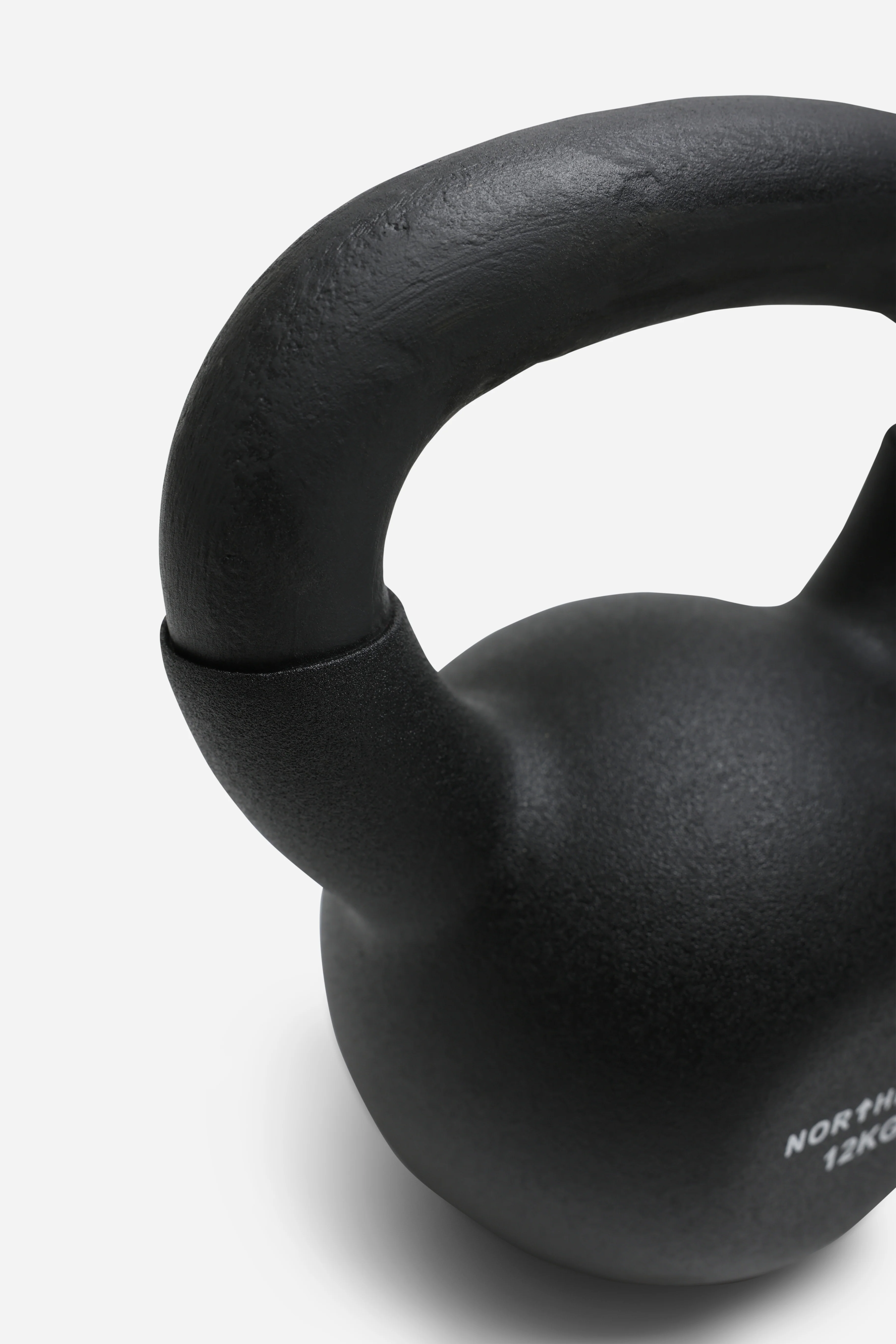 Northern Black Neoprene Coated Cast Iron Kettlebells - 12kg - Image 3