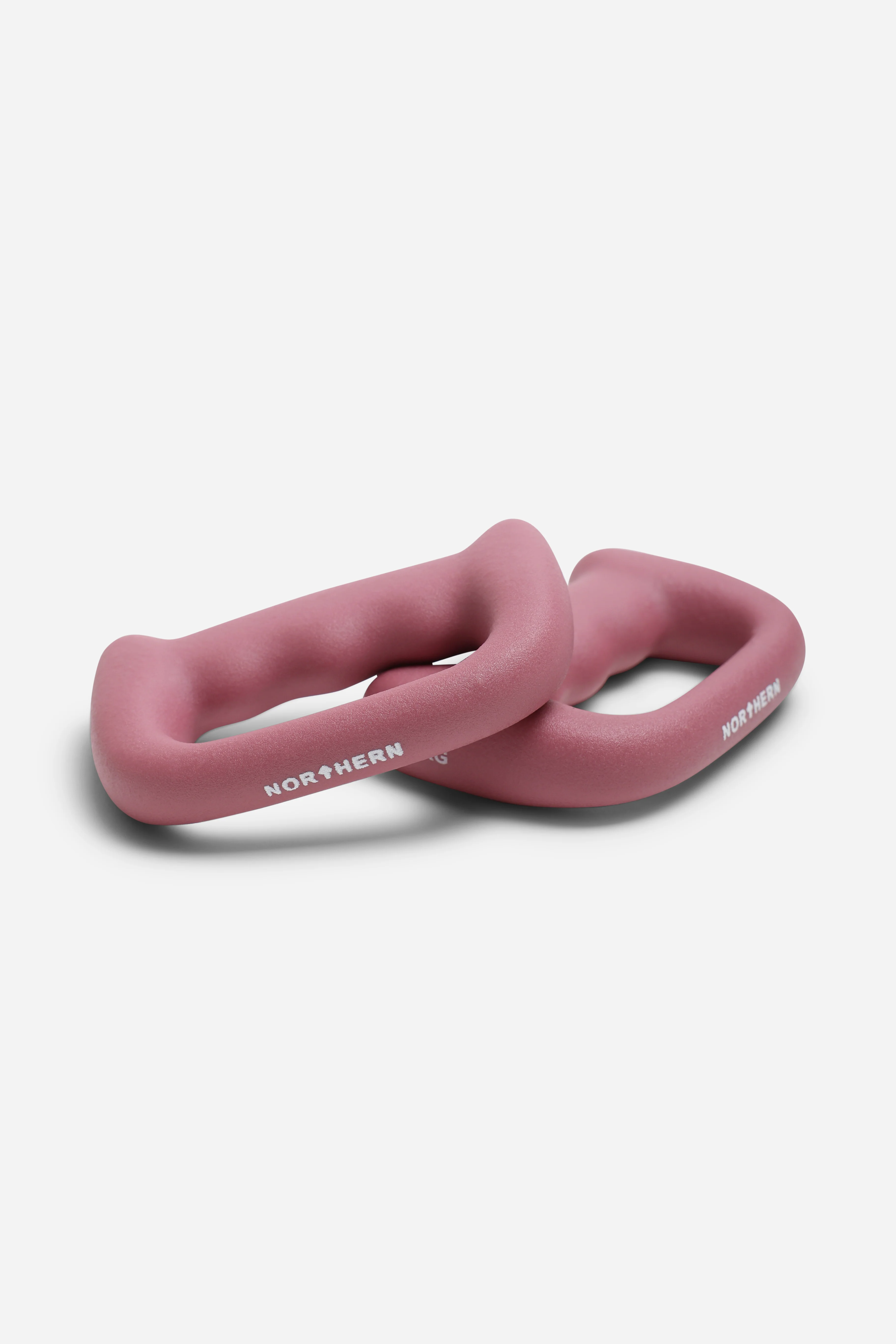 Northern Dusk Pink Hand Dumbbells D Shaped Boxing Exercise Weights Pair - 0.5kg x 2 (1kg) - Image 3