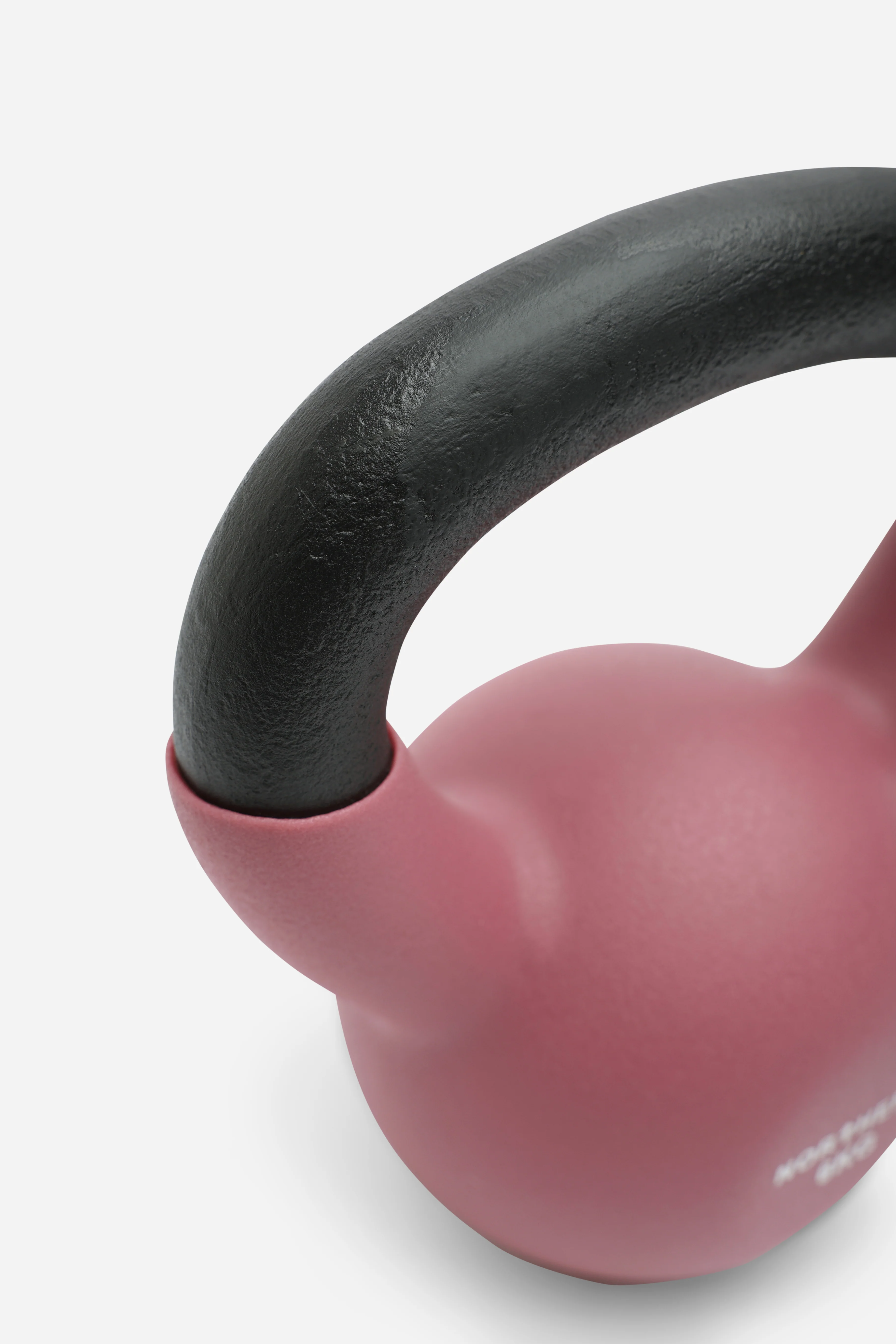 Northern Dusk Pink Neoprene Coated Cast Iron Kettlebells - 6kg - Image 3