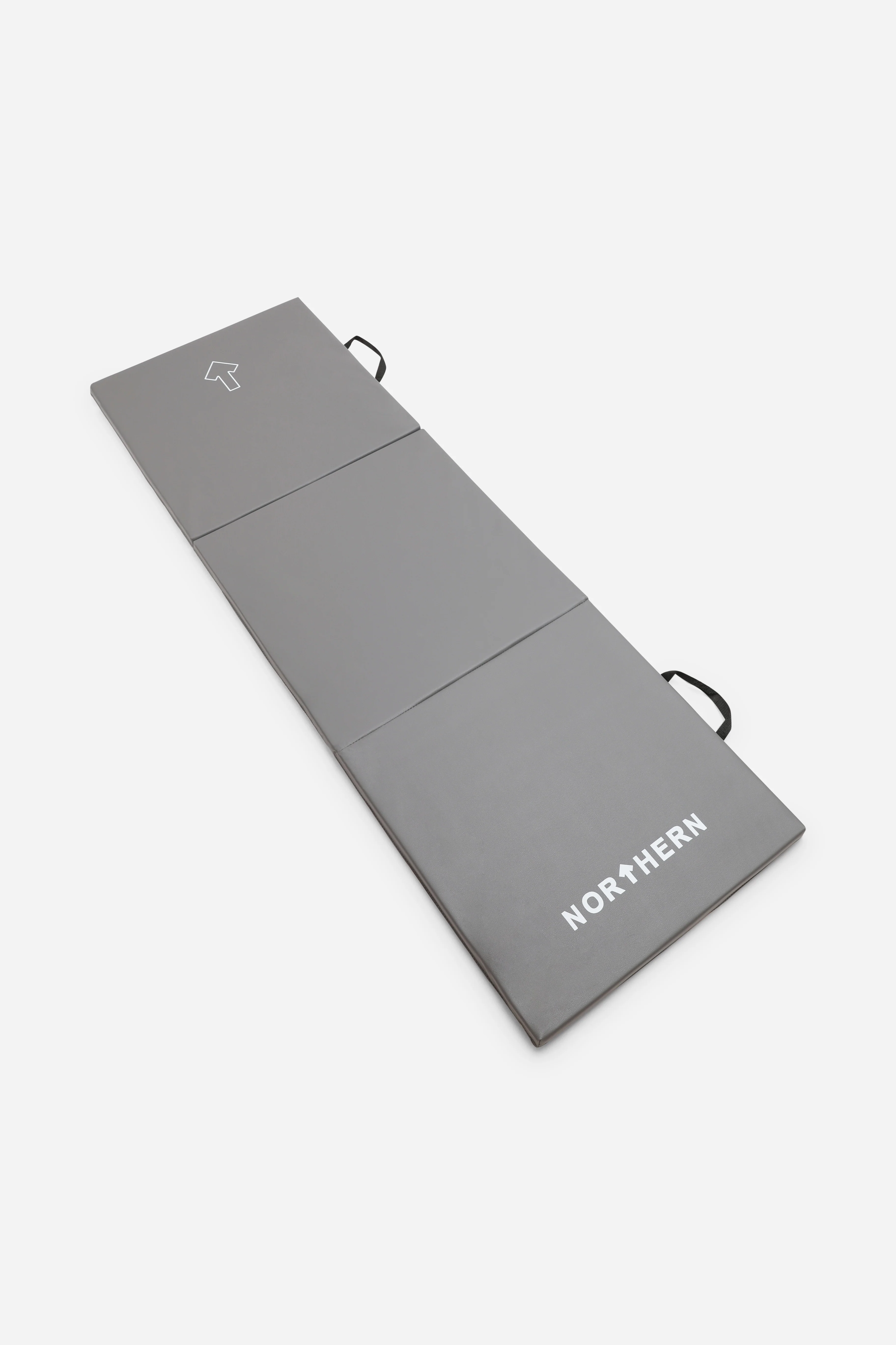 Northern Yoga Mat Tri-Folding Exercise Fitness Pilates Workout Non Slip 3 Panel Mat - Grey - Image 3
