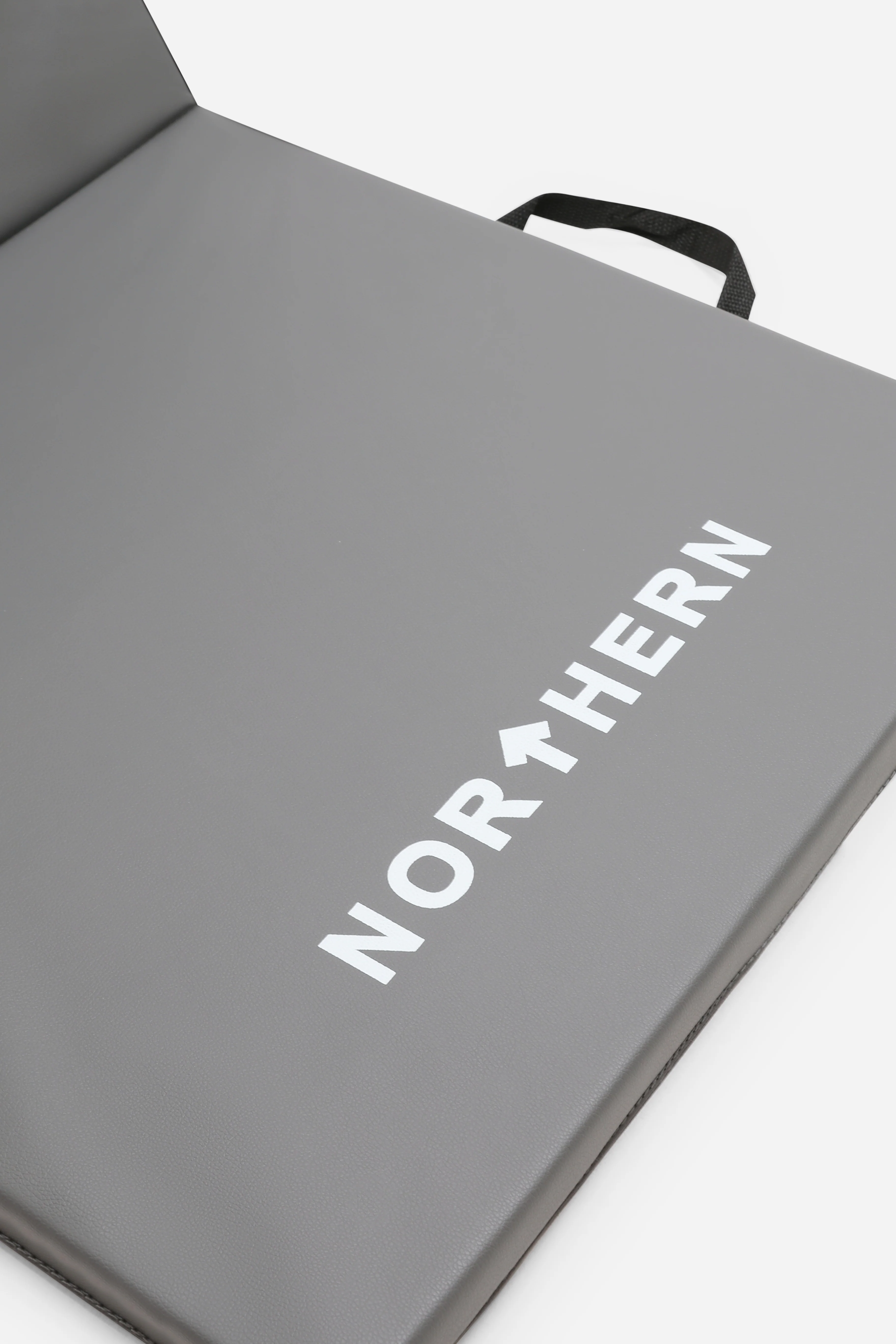 Northern Yoga Mat Tri-Folding Exercise Fitness Pilates Workout Non Slip 3 Panel Mat - Grey - Image 7