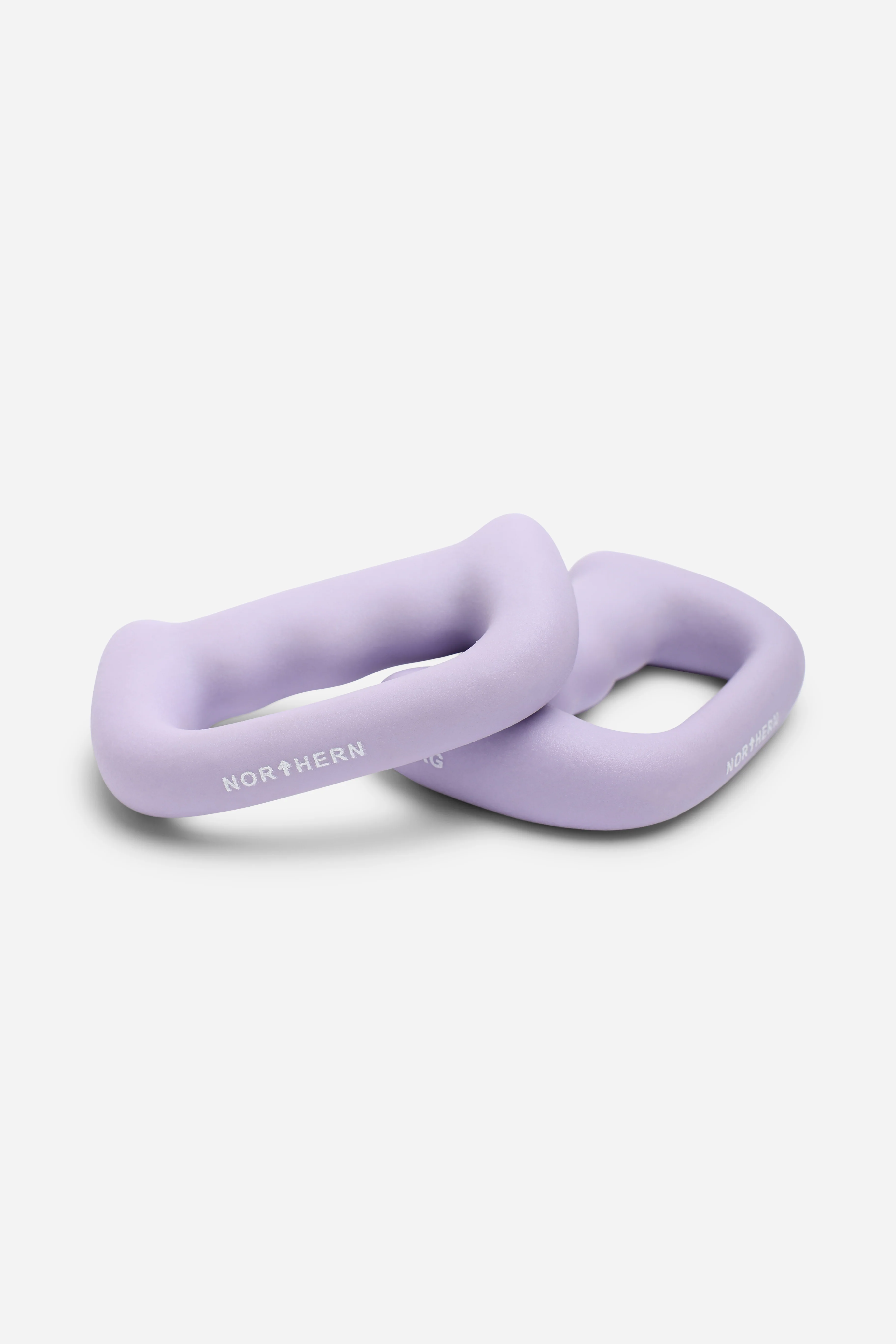 Northern Soft Lavender Hand Dumbbells D Shaped Boxing Exercise Weights Pair - 0.5kg x 2 (1kg) - Image 3