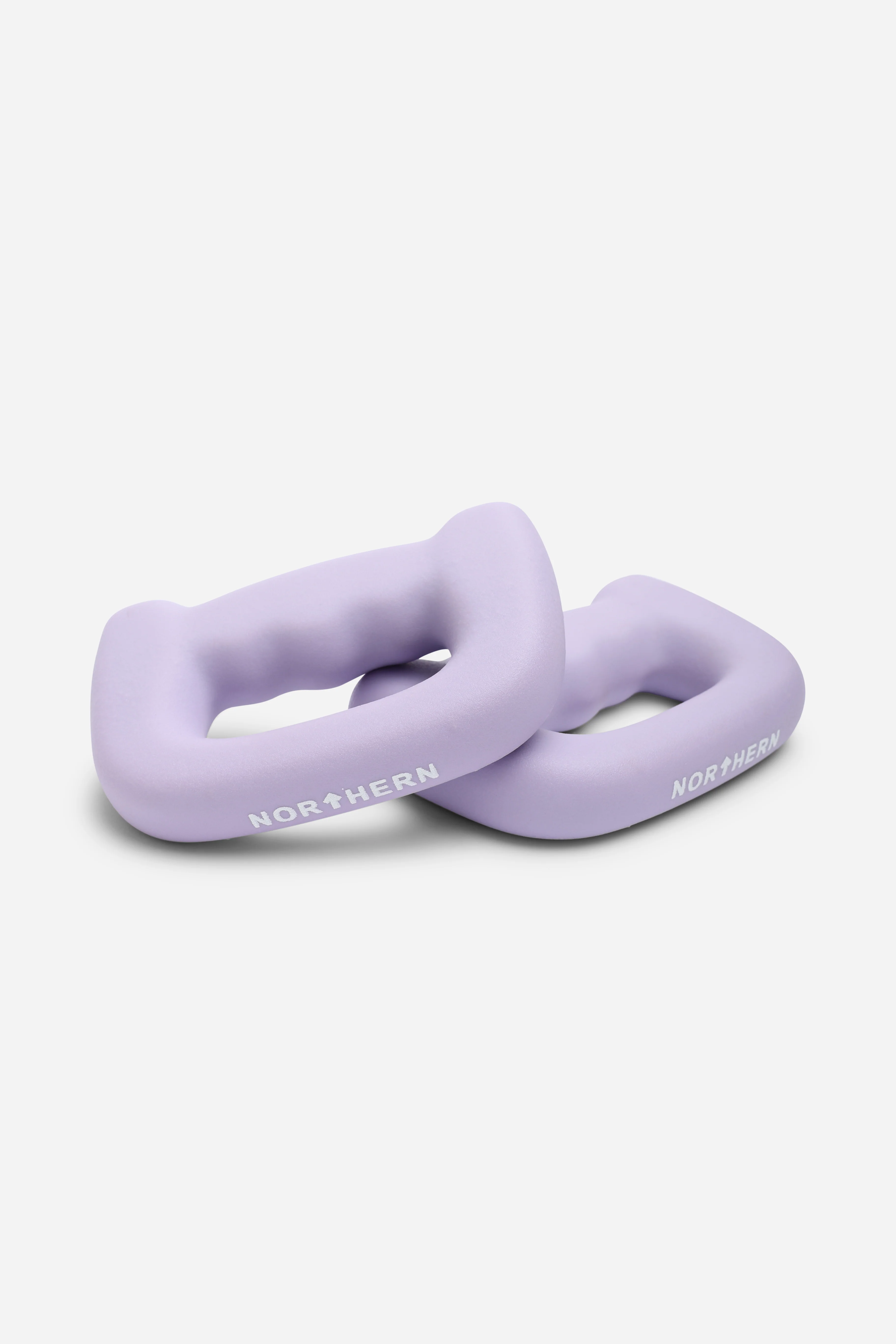 Northern Soft Lavender Hand Dumbbells D Shaped Boxing Exercise Weights Pair - 2kg x 2 (4kg) - Image 3