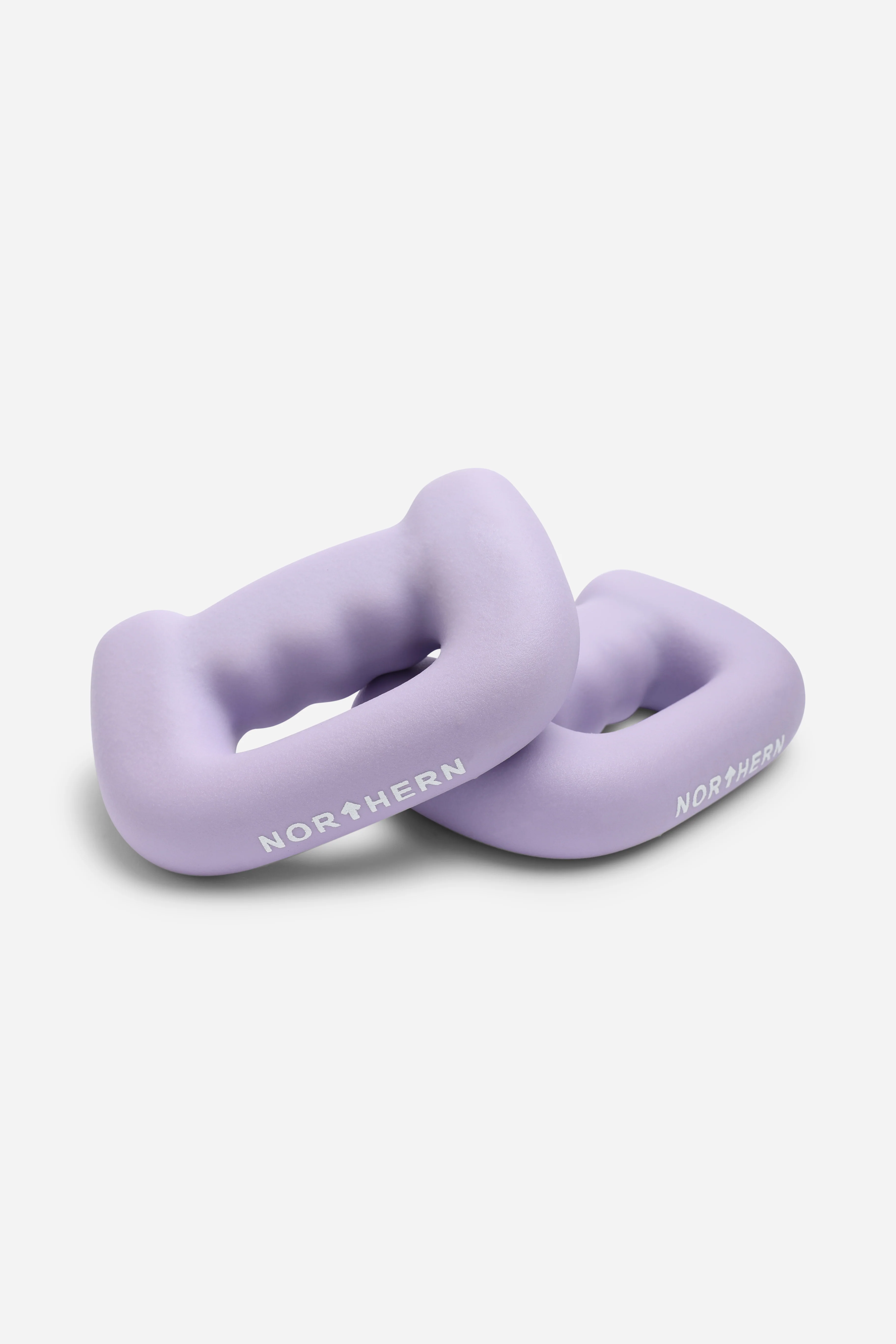 Northern Soft Lavender Hand Dumbbells D Shaped Boxing Exercise Weights Pair - 3kg x 2 (6kg) - Image 3