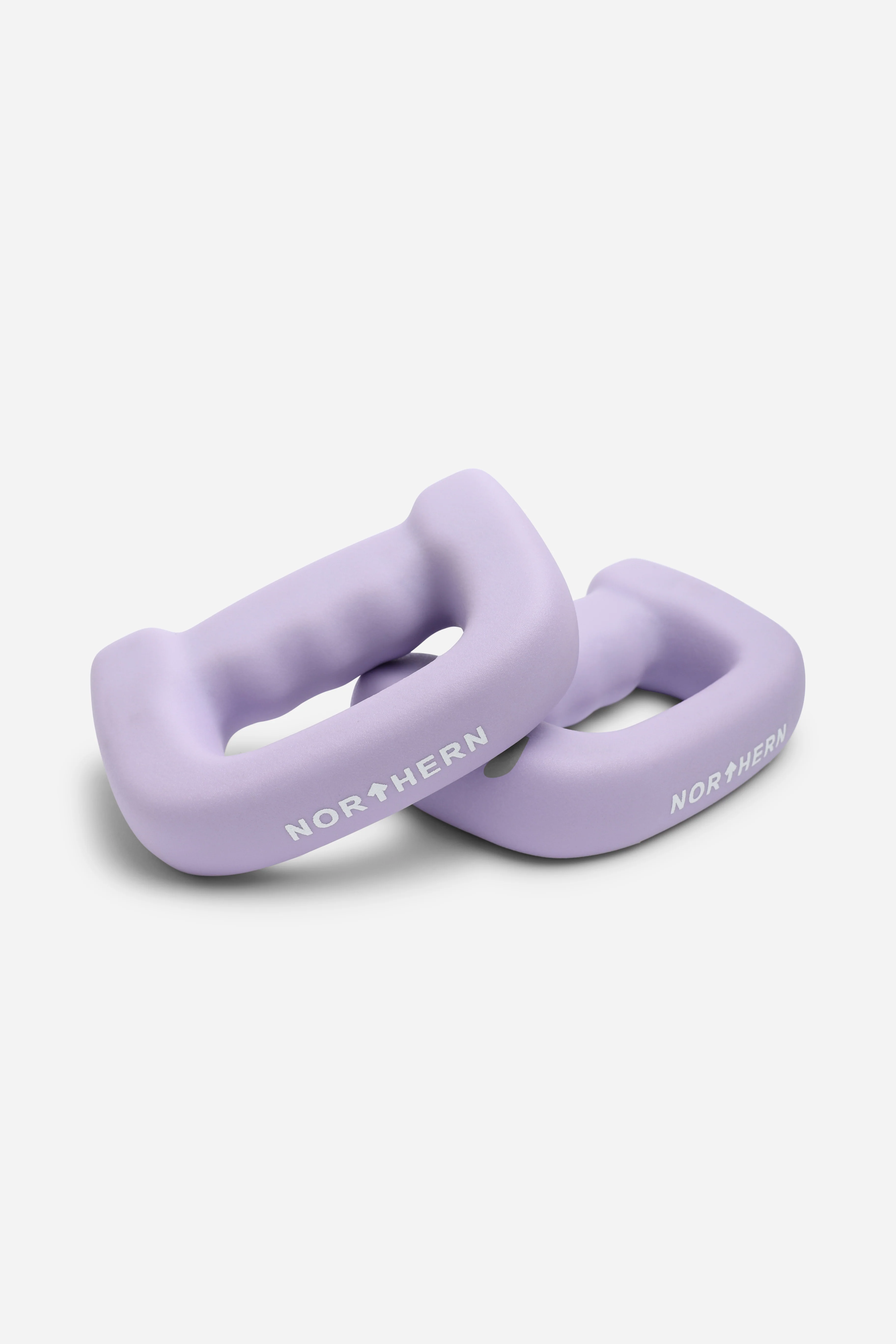 Northern Soft Lavender Hand Dumbbells D Shaped Boxing Exercise Weights Pair - 4kg x 2 (8kg) - Image 3