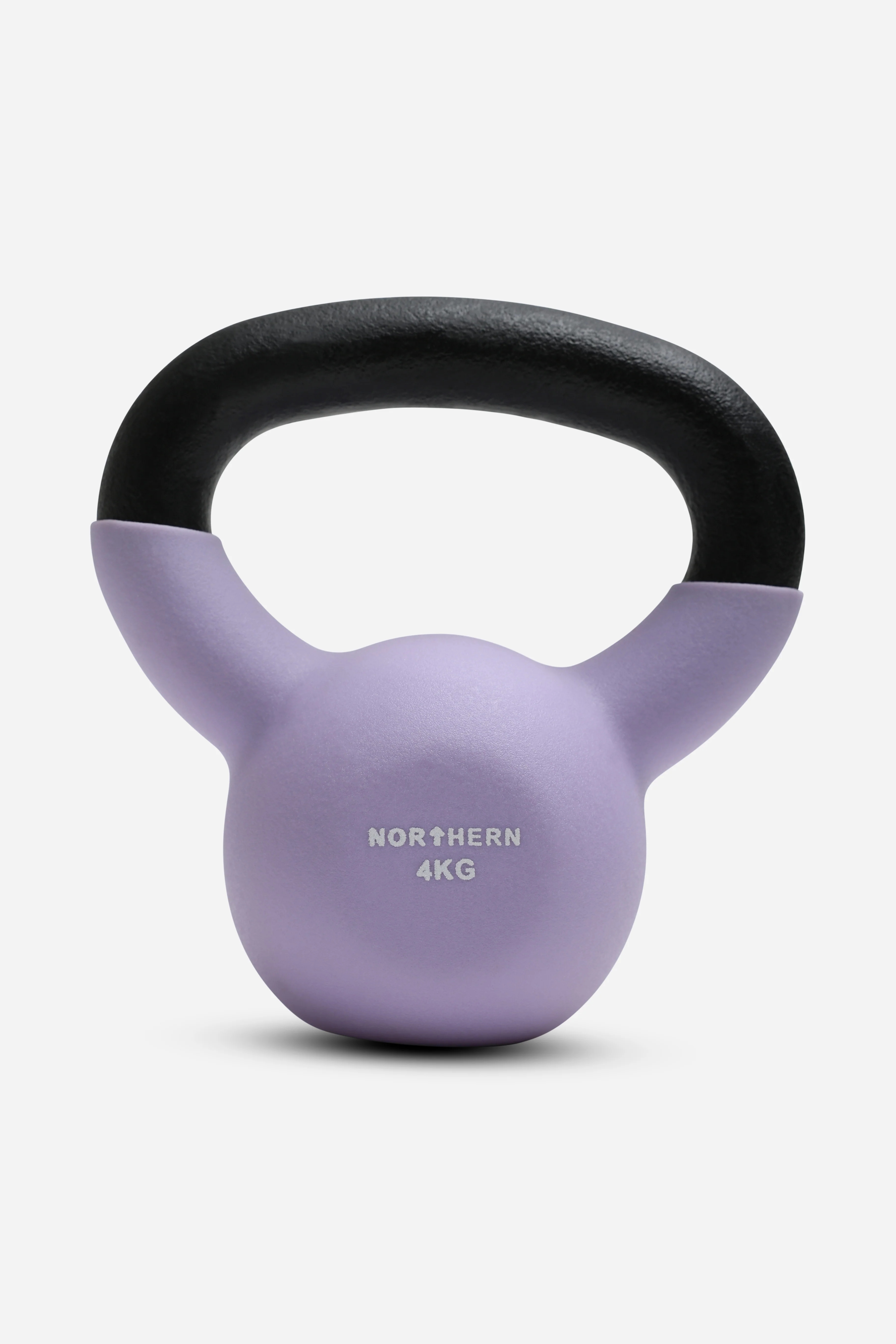Northern Soft Lavender Neoprene Coated Cast Iron Kettlebells - 4kg - Image 2